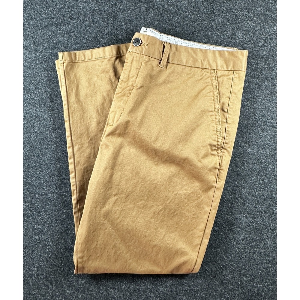 Perk Pants Mens 38x30 Khaki‎ Slim Fit Stretch Chino Casual Dress Flat Front